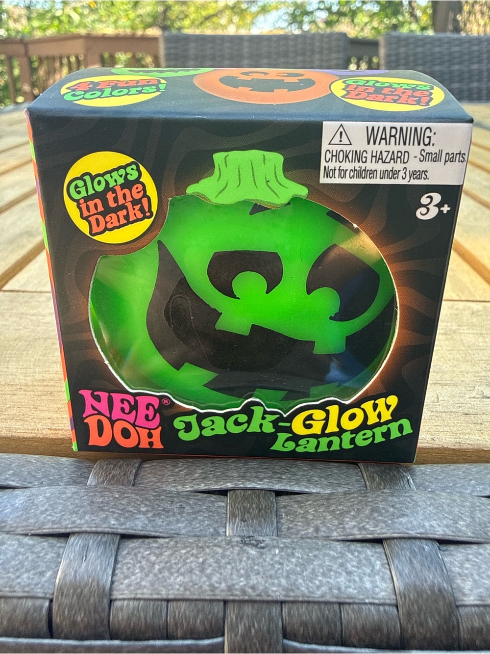 Nee Doh Jack-Glow Lantern - Green Glow Kids Toy